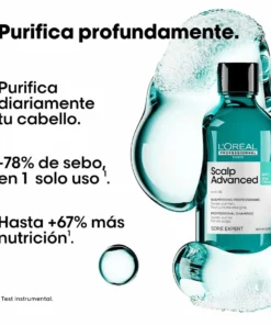 L'Oréal Professionnel Serie Expert Scalp Advanced Anti Oiliness Shampoo Professionnel 300 ml back Compra barato en cristinagbeauty